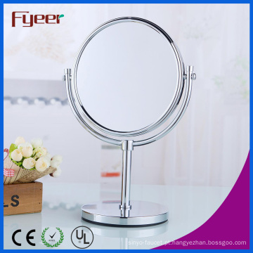 Fyeer Double Side Cosmetic Espelho Magnifying Brass Maquiagem Espelho